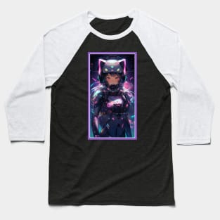 Anime Sci-Fi Cat Girl | Quality Anime Girl Artwork | Manga Girl Anime Art Baseball T-Shirt